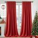 thumbnail image 1 of Cortinas Blackout MIULEE Navidad Rojo 304 cm Juego de 2 Paneles, 1 of 9