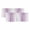 White lavender, variant on Light Purple White Valances for Windows, Light Filtering Kitchen Curtain Valances 2 Panels, Gradient Solid Stripes Geometric Rod Pocket Short Window Treatments for Living Room Bedroom 42"Wx12"L