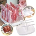 thumbnail image 2 of HLONK Tray Rack Bacons Cooking Tool For Crisp Breakfast Meal Portable Bacons Microwave Bacons Tray 3PCS Commercial Baking Sheet Baking Wire Rack Air Fryer Pan for Oven 14 Pan Baking Glass, 2 of 7