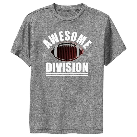 Boy's Lost Gods Awesome Division  Performance Graphic Tee Charcoal Heather Medium