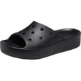 thumbnail image 1 of Sandalias Plataforma Clásicas para Mujer Crocs Negras Talla 10, 1 of 8