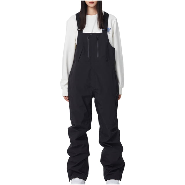 Timegard Overalls for Women 1 Piece Zipper Baggy Straight Leg Jumpsuit Windproof Winter Ski Active Rompers