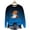 C-Sky Blue, variant on QINGFSAP Womens Halloween Sweatshirt Fleece Lined Long Sleeve Crewneck Top Speckled Graphic Print Loose Fit Fall Wear