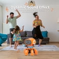 thumbnail image 4 of Juguete de robot de baile electrónico de plástico con luz de música para regalo de cumpleaños de niños, 4 of 5