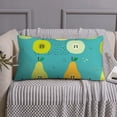 thumbnail image 3 of King Pillow Cases Standard Size - Cute Pear Blue Soft Envelope Closure Microfiber Block Print Pillow Cover, Wrinkle Stain Resistant Travel Pillow Covers Standard Size 20x36in, 3 of 7