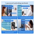 thumbnail image 4 of Bluetooth Smart Glass Door Lock Fingerprint RFID Card Biometric Electronic Lock ,Keyless Entry Design, 4 of 5
