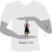 Boss Fight Studio Olive Oyl Popeye Classics Wave 1 Action Figure – Highly Articulated Figurine with Accessories Including Swee’ Pea, Fabric Skirt, Alternate Heads and Hand, and Removable Hat - 1:12
