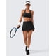 thumbnail image 3 of Falda Deportiva CRZ YOGA de Tenis Plisada Negra de Secado Rápido, 3 of 8