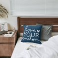 thumbnail image 6 of Discover Luxury with Blue Linen 16x16 inch Throw Pillow Covers - Set of 2 Modern Boho Farmhouse Decorative Cushions for Outdoor, Couch, Sofa, Living Room, 6 of 7