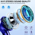 thumbnail image 3 of Wireless Earbuds, Bluetooth 5.4 Headphones Bass Stereo, Ear Buds with Noise Cancelling Mic, LED Display in Ear Earphones Clear Calls, IP7 Waterproof Bluetooth Earbuds for Laptop/Phones, Dark Blue, 3 of 8