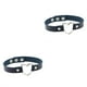 thumbnail image 1 of Guardurnaity Collar colorido Gargantillas de cuero de clavícula de estilo japonés multicolor Fiesta Prop Gargantilla de corazón brillante Azul profundo Azul profundo 2piezas Guardurnaity CBP037985, 1 of 6
