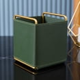thumbnail image 3 of Accessoires de Bureau en Cuir Porte-Stylo Boîte de Rangement pour Papeterie de Bureau Boîte de Rangement pour Accessoires de Bureau Maison Stylo Grande Capacité, 3 of 8