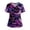 02-Dark Purple, variant on Nursing Scrubs For Women Sets,Halloween Scrubs For Women Plus Size Printed Short Sleeve V-Neck Nurse Care Worker Uniform Scrub Top,Dark Gray,XXXL