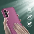 thumbnail image 3 of Entronix Heavy Duty Rugged Case Designed for Galaxy A16, Triple Layer Full-Body Protection, Purple, 3 of 7