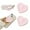 Pink, variant on 2PCS Heart-Shaped Silicone Mobile Phone Grip Stand, Collapsible Cellphone Finger Grip Holder for Smartphone Tablet Cell Phone Accessory (White)
