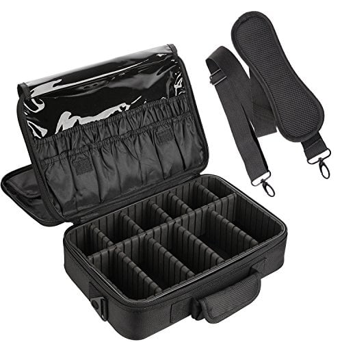 Makeup Bag VASKER Large Makeup Case 3 Layers Makeup Bag Organizer