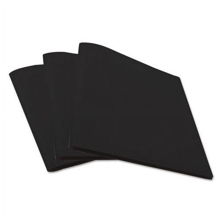 Two-Pocket Plastic Folders, 100-Sheet Capacity, 11 x 8.5, Black, 10/Pack Two-Pocket Plastic Folders, 100-Sheet Capacity, 11 x 8.5, Black, 10/Pack