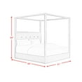 thumbnail image 7 of Picket House Furnishings Cadia King Canopy Bed in Grey, 7 of 7