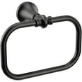 thumbnail image 1 of Moen YB0586BL Colinet Bathroom Hand -Towel Ring, Matte Black, 1 of 4