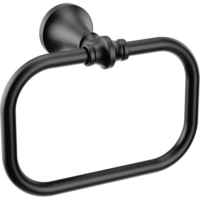 Moen YB0586BL Colinet Bathroom Hand -Towel Ring, Matte Black