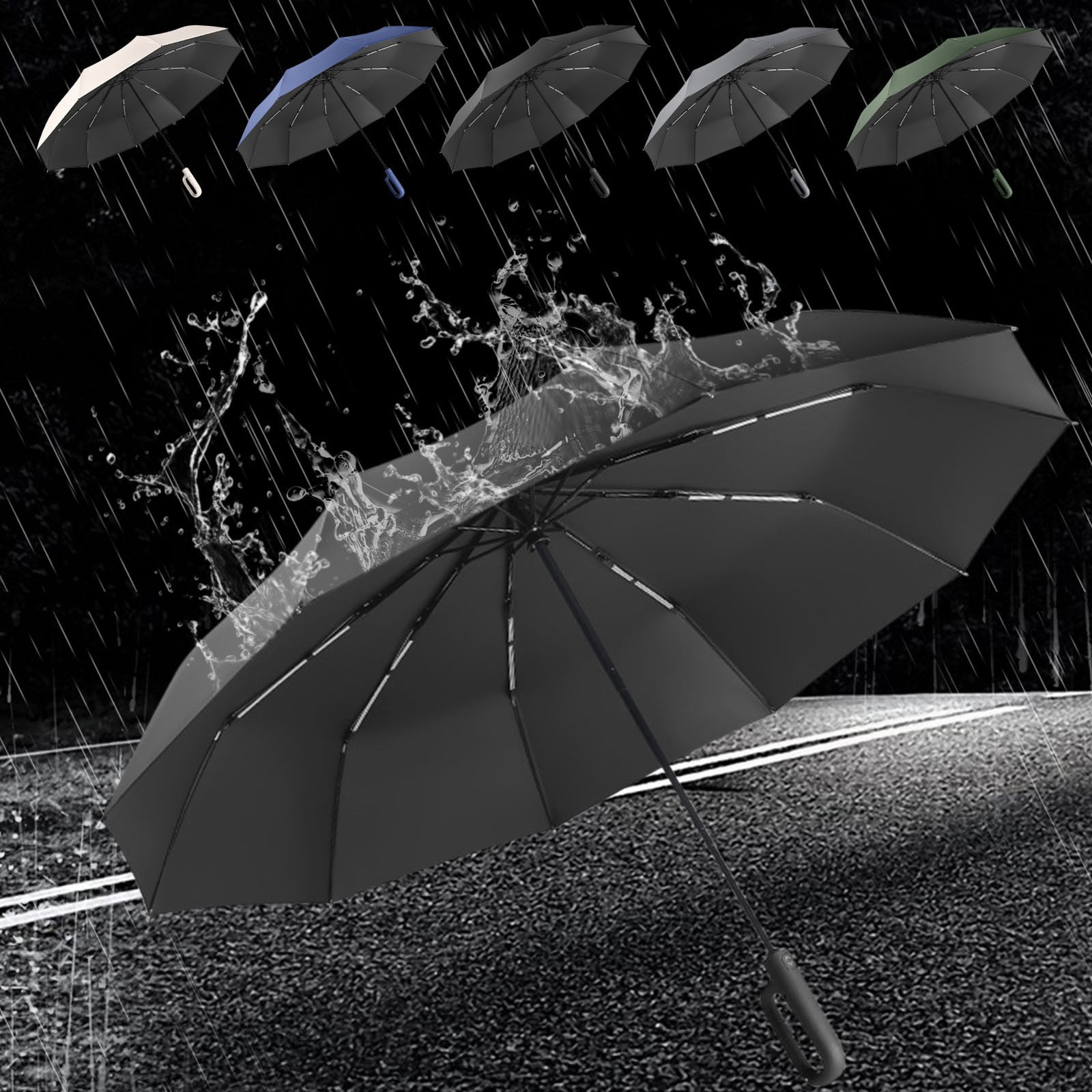 Umbrellas for Men Windproof Strong Men Automatic Large Folding Sunproof Big Umbrellas
