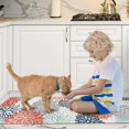 thumbnail image 6 of Dahlia Kitchen Rugs and Mats Set of 2, Anti Fatigue Floor Mat, Waterproof PVC Leather Non Slip Kitchen Floor Mats,Comfort Doormat Standing Running Mats Area Rugs Carpet Decor for Kitchen, 6 of 6