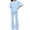 Sky Blue, variant on UACY Girls' Clothing Set, Short Sleeve T-Shirt and Bell Bottom Pants 2-Piece Cute Spring Outfit, Sweatsuit School Uniform (Light Green, 12-13 Years)