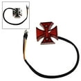 thumbnail image 1 of Brake Motorcycle Tail Light Running Maltese Cross License Universal Quads ABS Choppers DC 12V Dirt Distinctive, 1 of 5