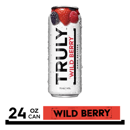 TRULY Hard Seltzer Wild Berry, Spiked & Sparkling Water, 6 Pack, 24 fl. oz. Can
