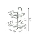 thumbnail image 6 of Yooshoverk Stainless Steel Soap Dish Organizer 2 Tier Wall Mount Bathroom Shelf No Drill Adhesive Mount Rust Proof Shower Caddy Soap Holder Sponge Storage Space Saver, 6 of 9