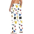 thumbnail image 3 of FORMRS Mens Pajama Pants with Pockets Sleepwear Lounge Bottoms Sizes S-2XL, Black Simple Shapes, 3 of 7