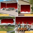 thumbnail image 6 of Red Ombre Stripes Garage Door Cover Banner 7 x 8 FT, Modern Abstract Sea Waves Aesthetic Garage Door Curtains Backdrop with Grommets for Indoor Outdoor Wall Party Porch Yard Decorations Background, 6 of 9