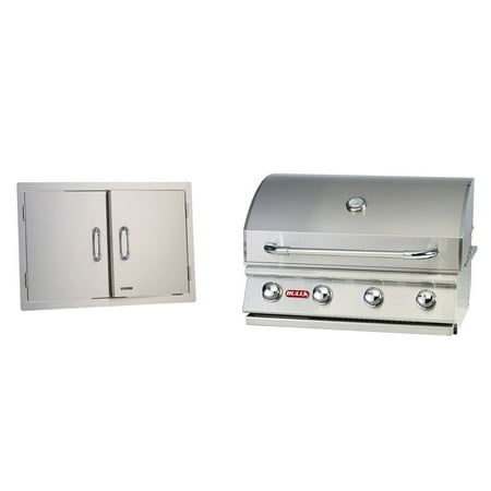 - Bull Outdoor Products Stainless Steel Double Access Doors & Outlaw Grill Head
