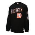 thumbnail image 4 of Men's Mitchell & Ness  Black Denver Broncos Training Camp Vintage Logos Long Sleeve T-Shirt, 4 of 5