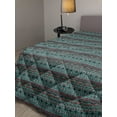 thumbnail image 2 of Tribal Down Alternative Comforter, Arrows Pattern Ornaments Vintage Style Bohemian Art, Microfiber Quilt for All Season, 5 Sizes, Black White, by Ambesonne, 2 of 3