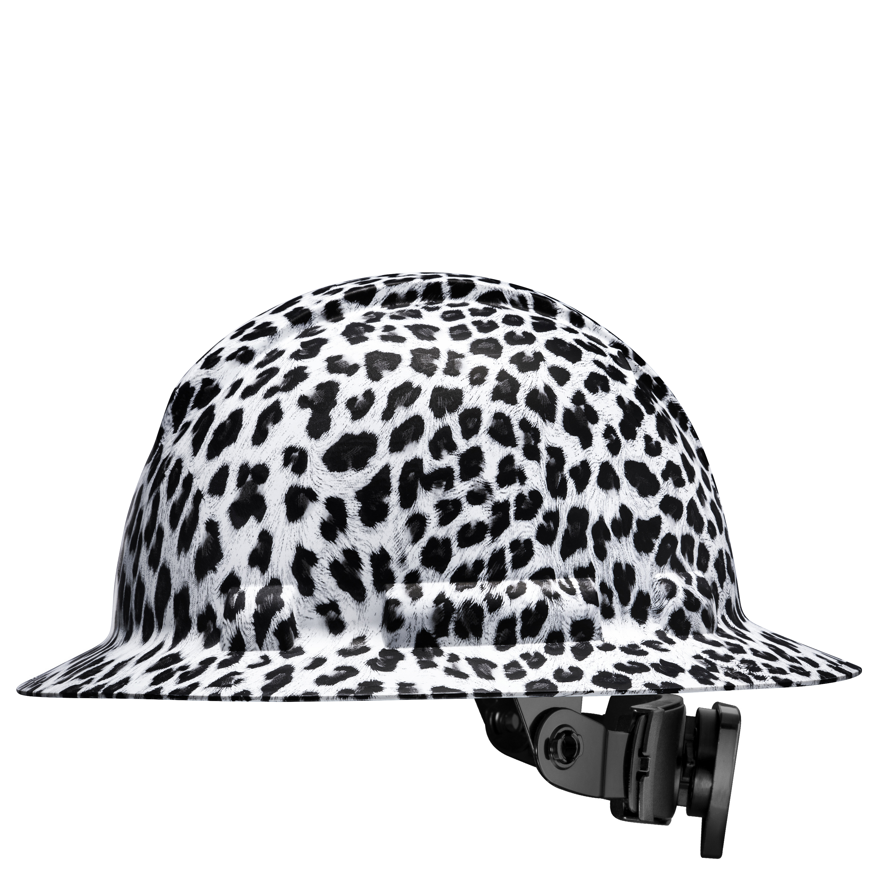 matte black full brim hard hat