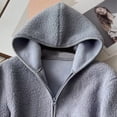 thumbnail image 5 of HongQid Women's Classic-Fit Full-Zip Polar Soft Fleece Jacket Hoodie Jackets, 5 of 7