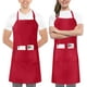 thumbnail image 1 of Utopia Kitchen Paquete De 2 Delantales Con Pechera Ajustables Con 2 Bolsillos, Delantal De Cocina Resistente Al Agua Y Al Aceite Para Mujeres Y Hombres, 1 of 5