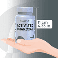 thumbnail image 4 of Activated Charcoal - 520 mg Highly Absorbent - Gas & Bloating - Detox  Supplement  - Derived from Coconut Shells - Hallusa Natural - 60 Capsules, 4 of 8