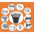 thumbnail image 5 of 15-Pack Liners & Replacement Traeger HDW152 Drip Grease Bucket for Traeger 20/22/34, Pit Boss, etc Pellets Smoke (Black 15), 5 of 9