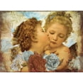 thumbnail image 2 of Sophie 6 32x25 Gold Ornate Wood Framed with Double Matting Museum Art Print Titled - Cherubs, 2 of 4
