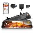 thumbnail image 1 of WOLFBOX G840S 12" 4K, retrovisor con Camara con WiFi 5.8 GHz para Autos y camionetas, cámaras duales, visión Nocturna, Asistencia de estacionamiento, Tarjeta de 32 GB y GPS incluidos, 1 of 5