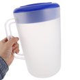 thumbnail image 6 of OUNONA Plastic Water Pitcher with Lid and Handle, Transparent Frosted Base with Measurement Marks for Home Use, 6 of 7