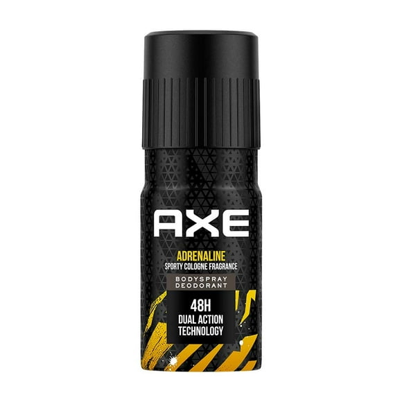 Axe Adrenaline Body Deodorant Spray For Men 150ml, 5.07 Fl.oz. | Long Lasting No Gas - 48Hr Dual Action Technology | Sporty Cologne Fragrance For Boys