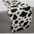 thumbnail image 2 of Black & White Cow Spots Table Runner by Penny's Needful Things (8 Feet Long - SCALLOPED), 2 of 4