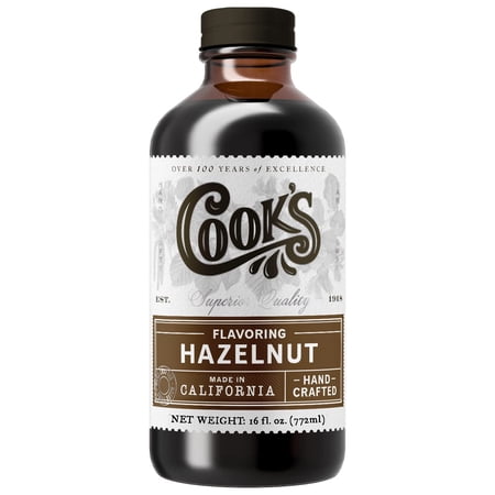 Cook s Pure Hazelnut Flavor Certified Kosher Gluten-Free Allergen Free Vegan 16 oz