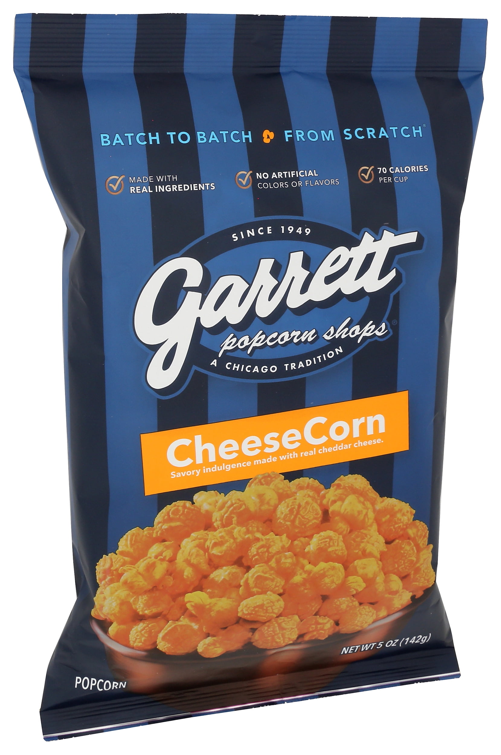 Pack of 9, Garrett Brands CheeseCorn Popcorn, 5 oz