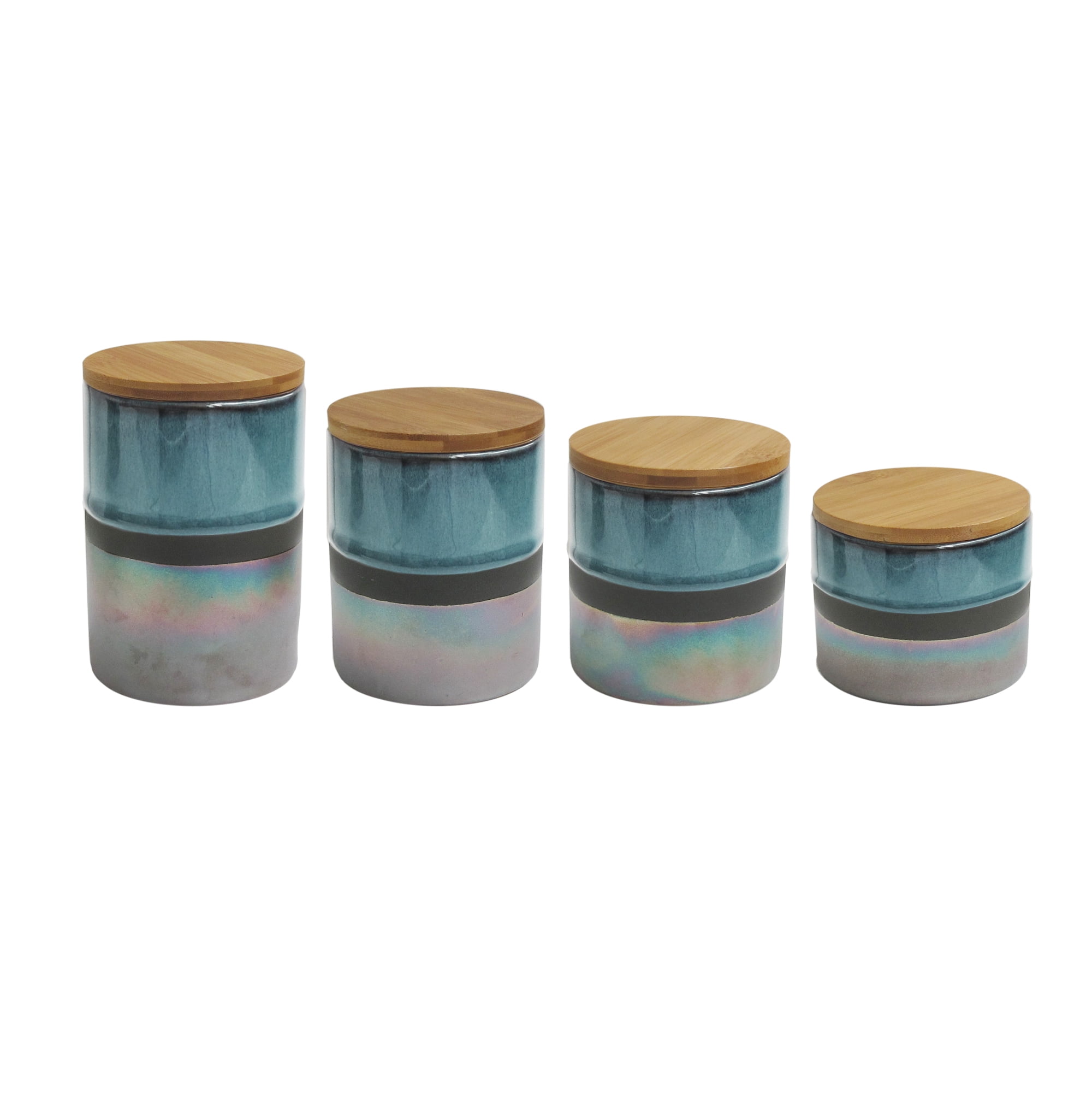 ABINGDON GREEN/SILVER 4 PC CANISTER SET, RESHIPPER BOX - Walmart.com