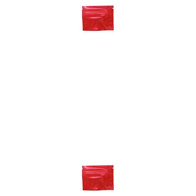 Toystoory Paquete de 100 piezas Bolsa de papel de aluminio Contenedores de muestra Soportes de polvo cosmético Paquete Ziplock Bolsas Contenedor Rojo 7.5 x 6.5 cm 2Conjunto