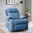 thumbnail image 1 of YSICK Small Recliner Chair for Small Spaces with Footrest Linen Living Room,Blue, 1 of 6